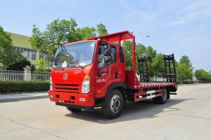 這款國六挖機平板運輸車很火，關注沒？